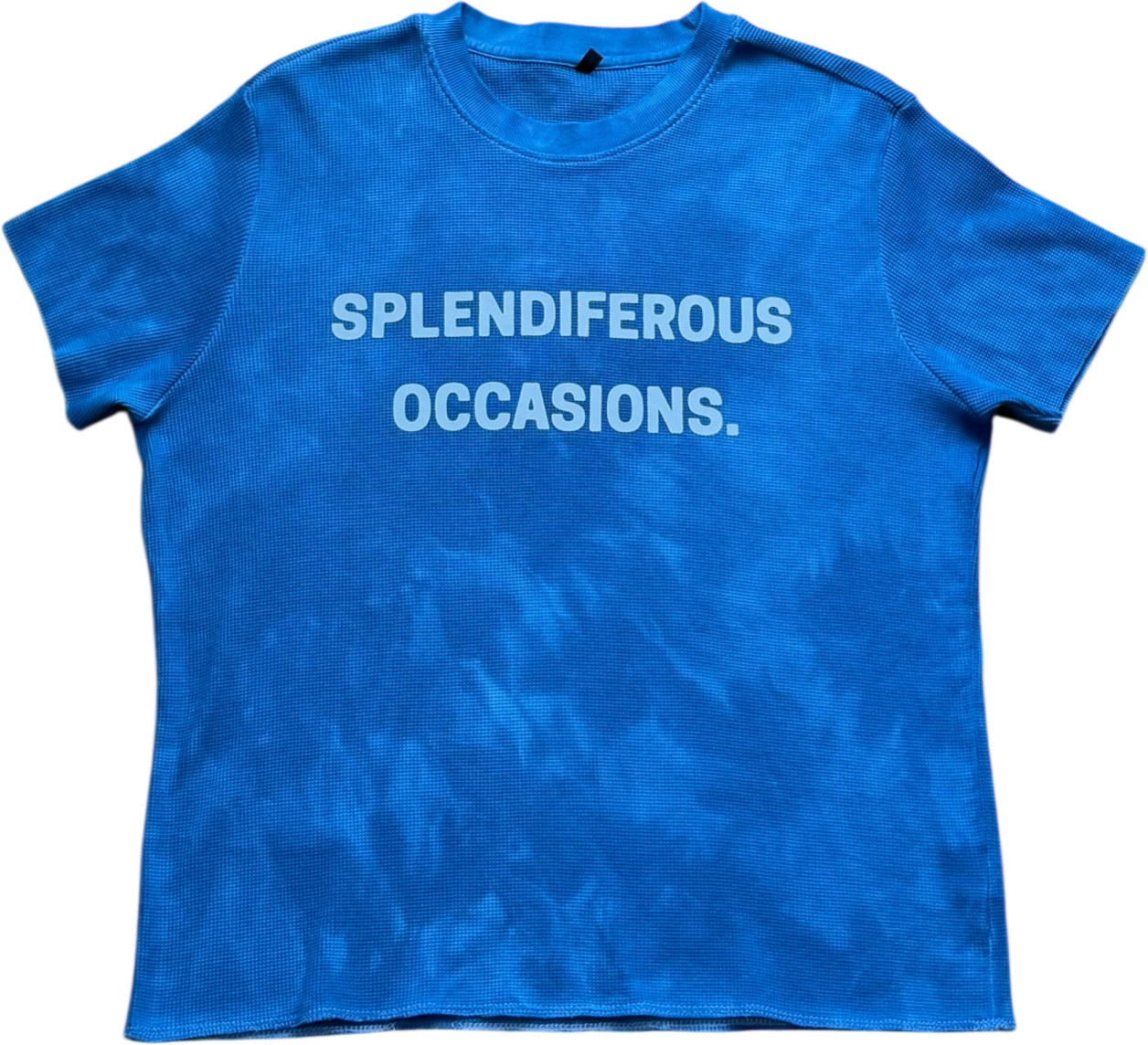 SPLENDIFEROUS OCCASIONS WAFFLE TEE ‘CORAL’