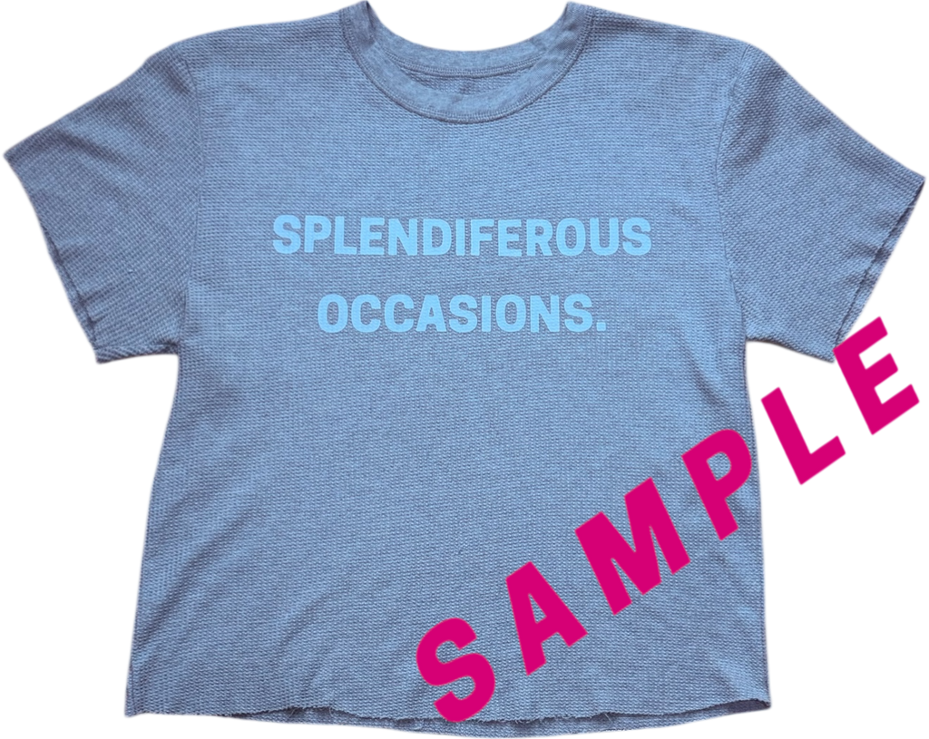 SPLENDIFEROUS OCCASION WAFFLE TEE ‘GROUT’