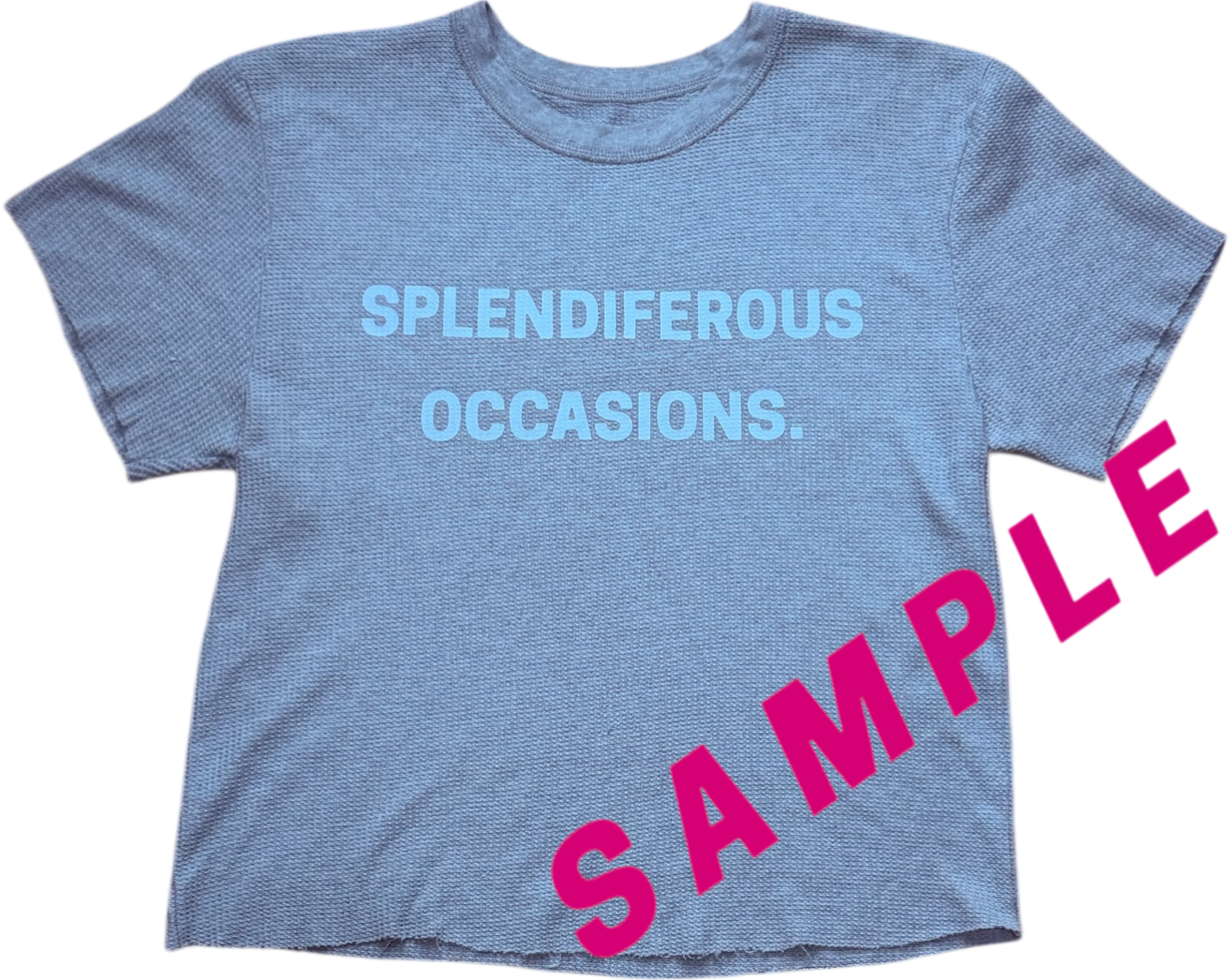 SPLENDIFEROUS OCCASION WAFFLE TEE ‘GROUT’