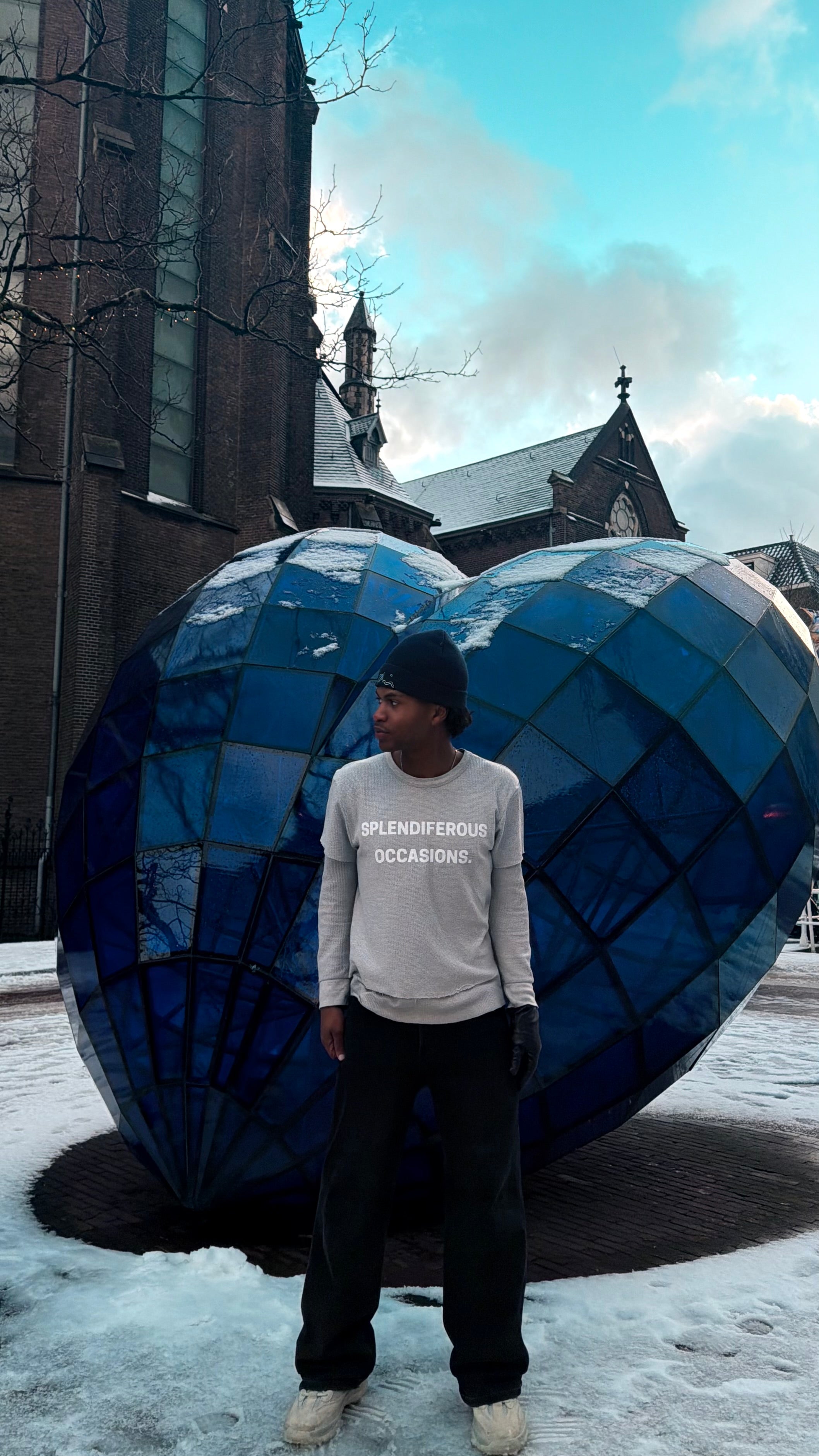 SPLENDIFEROUS OCCASION WAFFLE TEE ‘GROUT’