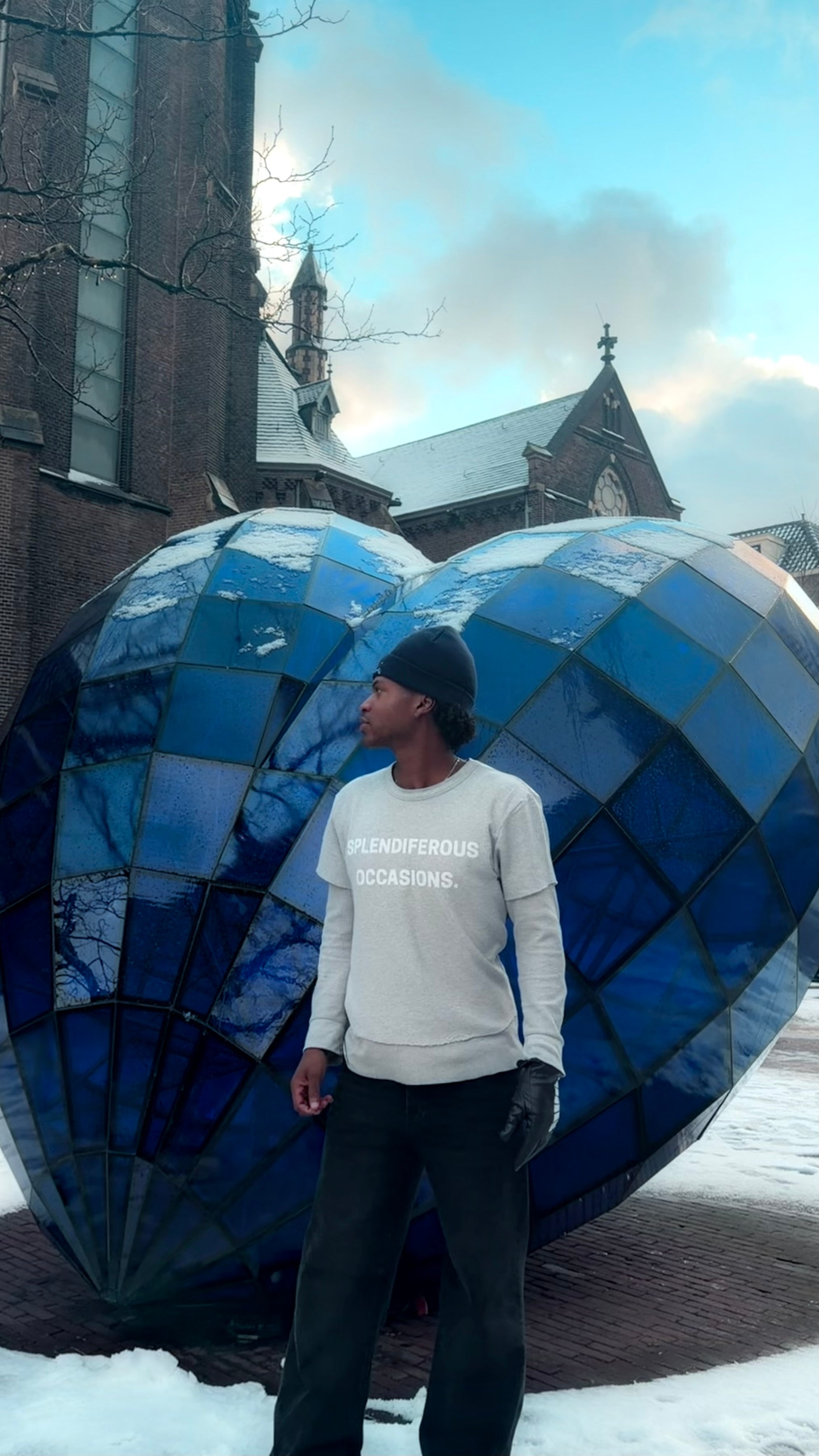 SPLENDIFEROUS OCCASION WAFFLE TEE ‘GROUT’